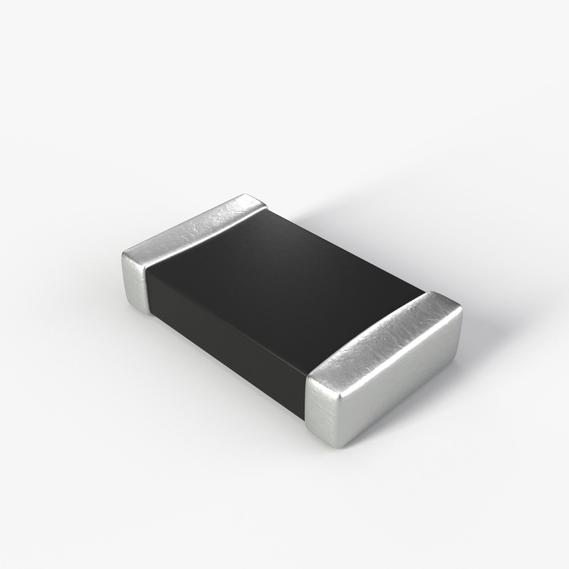 SMD Resistor type 2 PBR model with 2K textures 3D model_1