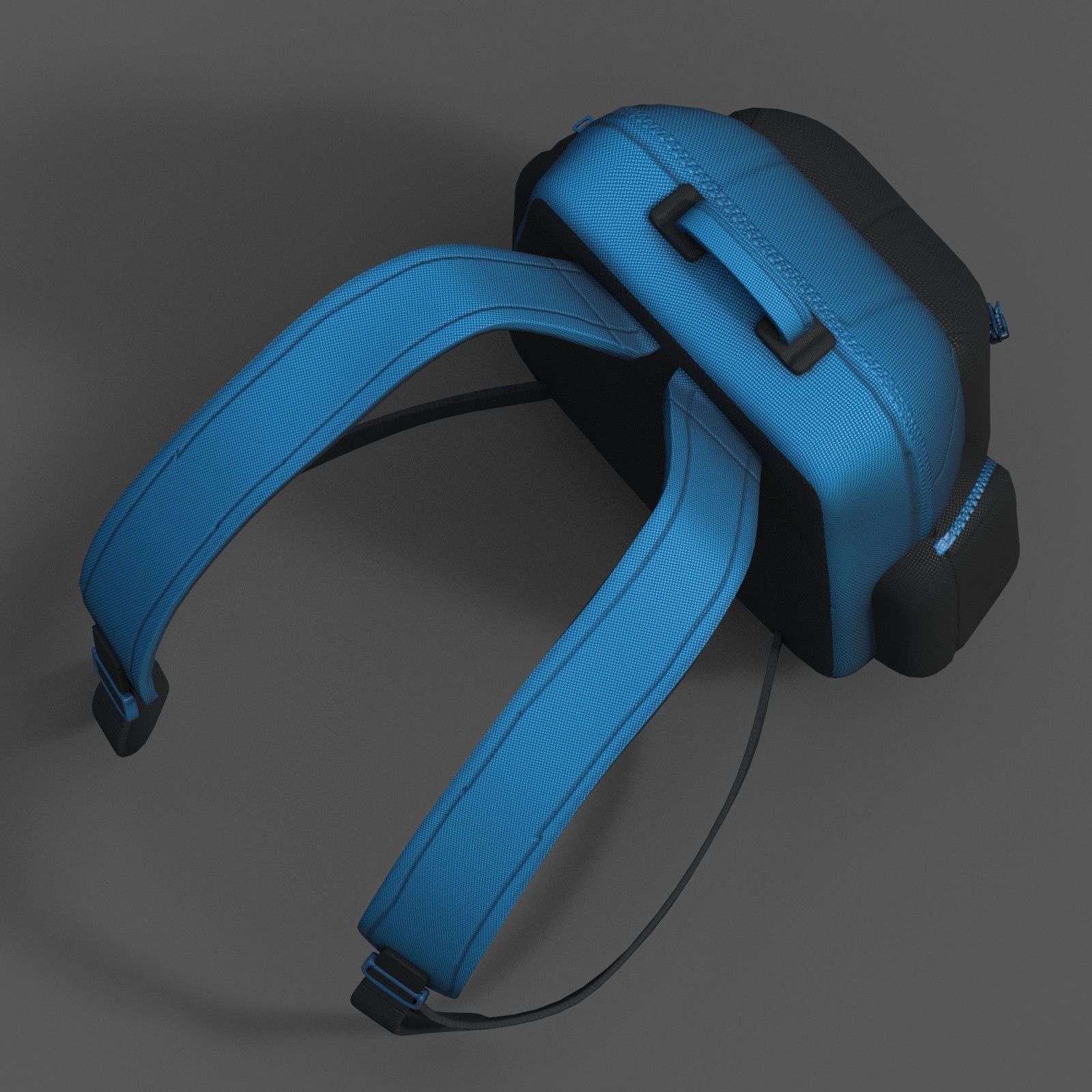 Backpack bag baggage Color 3d low poly Low-poly 3D model_6