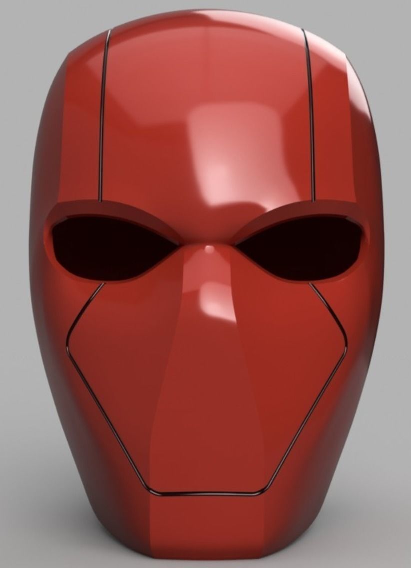 RED HOOD HELMET BATMAN 3D print model_1