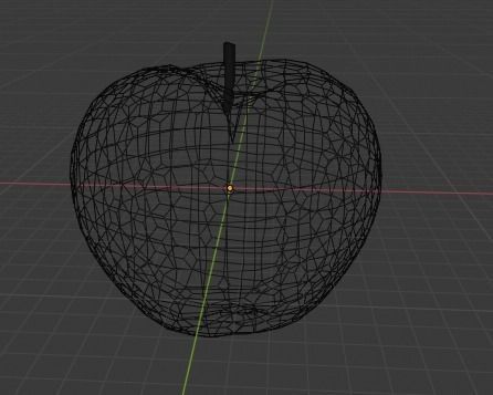 Low-poly Apple 3D model two apples Free low-poly 3D model_1