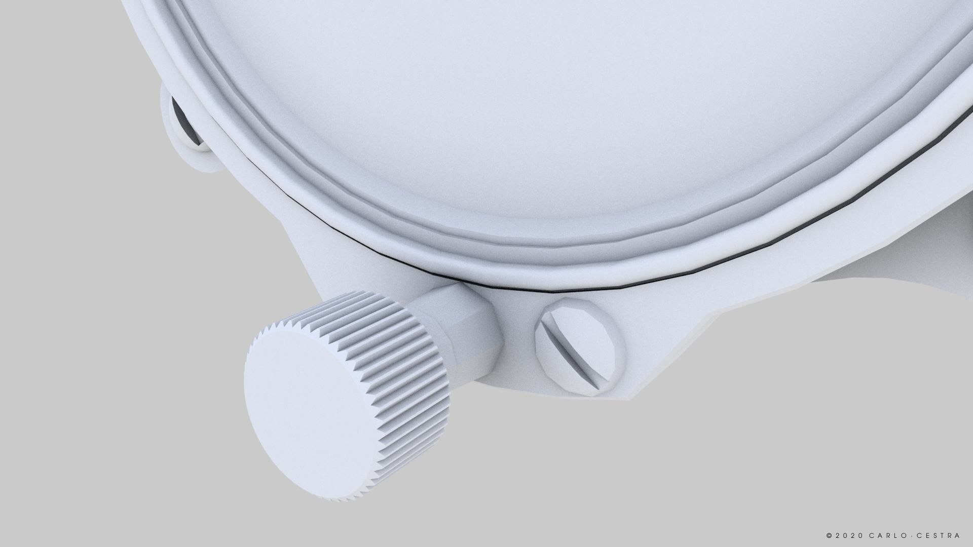 JAPANESE ALTIMETER GAUGE Low-poly 3D model_14