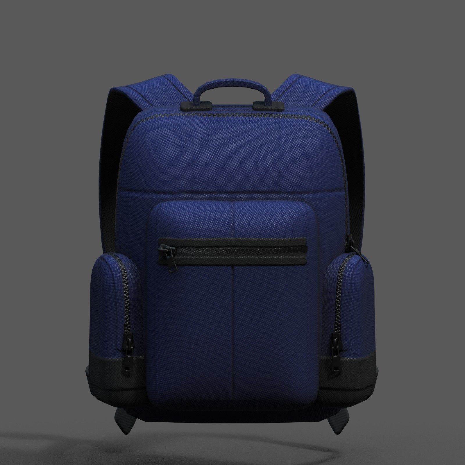 Backpack bag baggage Color 3d low poly Low-poly Low-poly 3D model_1