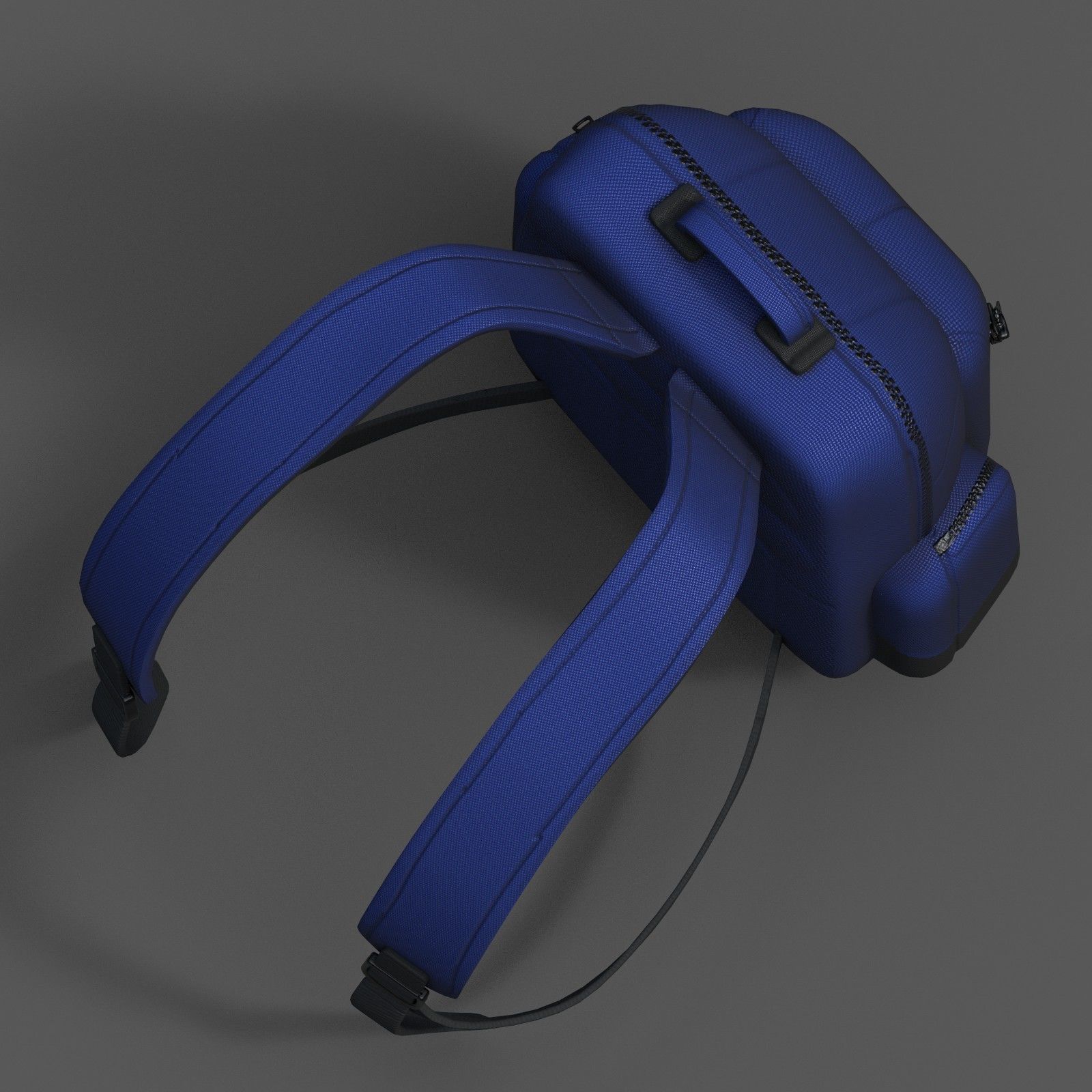 Backpack bag baggage Color 3d low poly Low-poly Low-poly 3D model_4