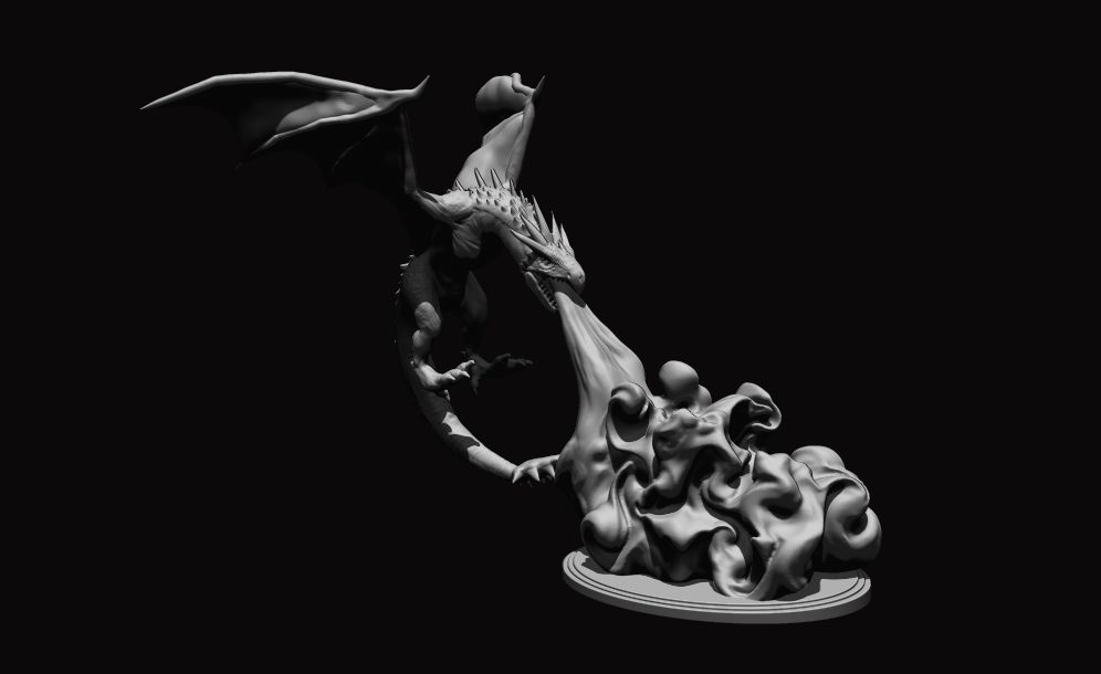 Harry Potter -  Hungarian Horntail  3D Print Model 3D print model_4