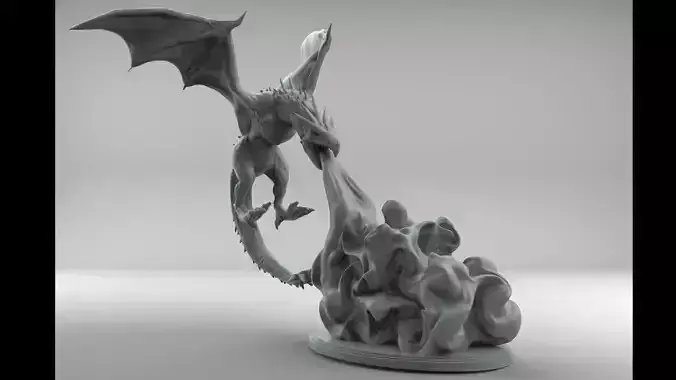 Harry Potter -  Hungarian Horntail  3D Print Model 3D print model