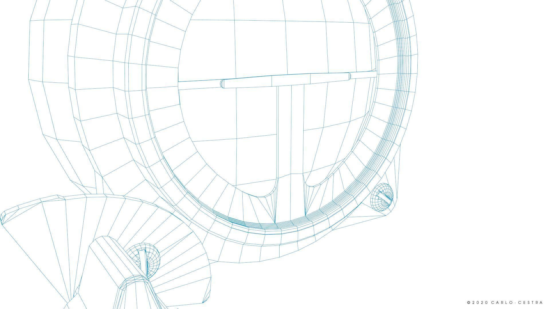 JAPANESE ARTIFICIAL HORIZON Low-poly 3D model_18