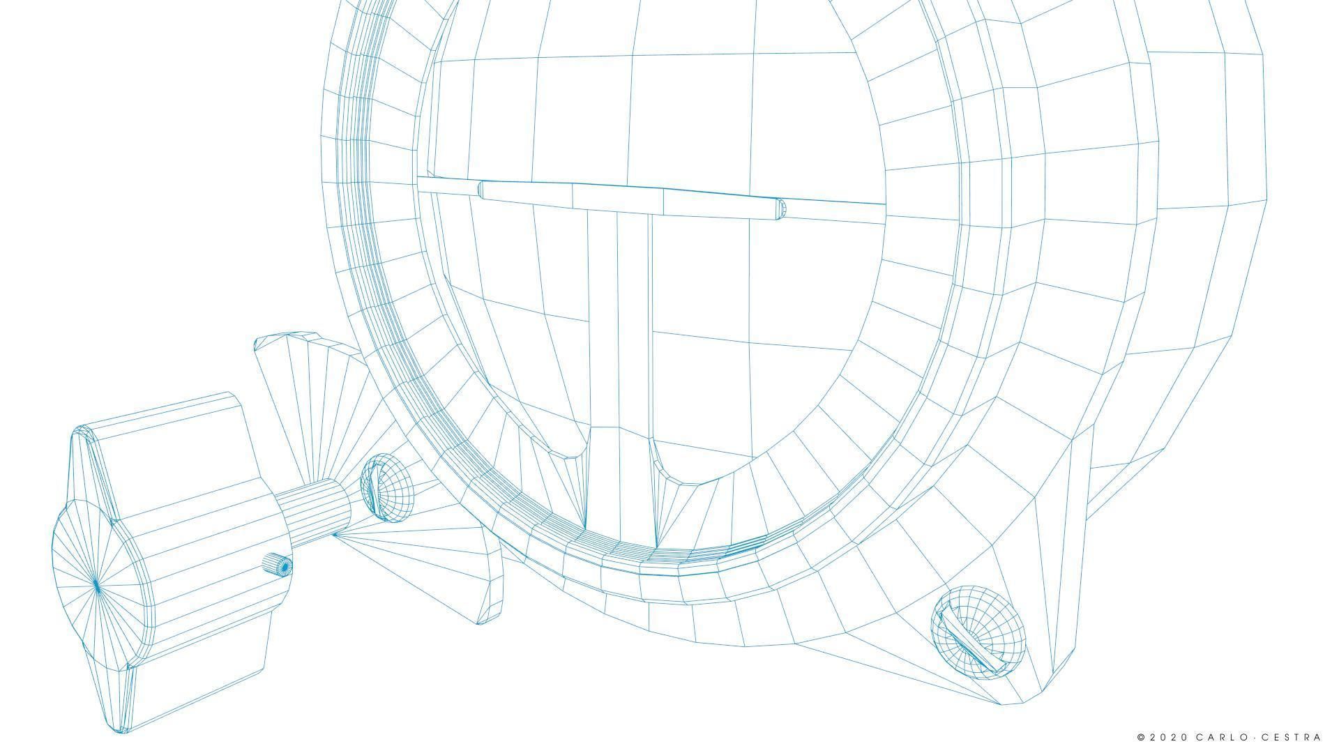 JAPANESE ARTIFICIAL HORIZON Low-poly 3D model_19