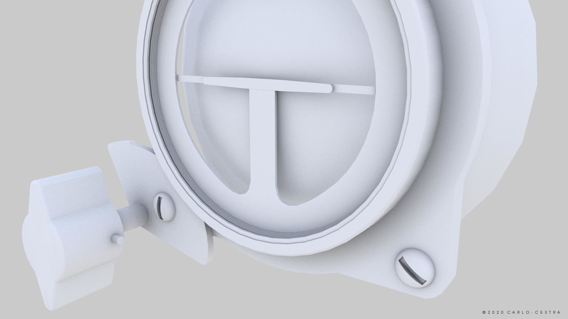 JAPANESE ARTIFICIAL HORIZON Low-poly 3D model_12