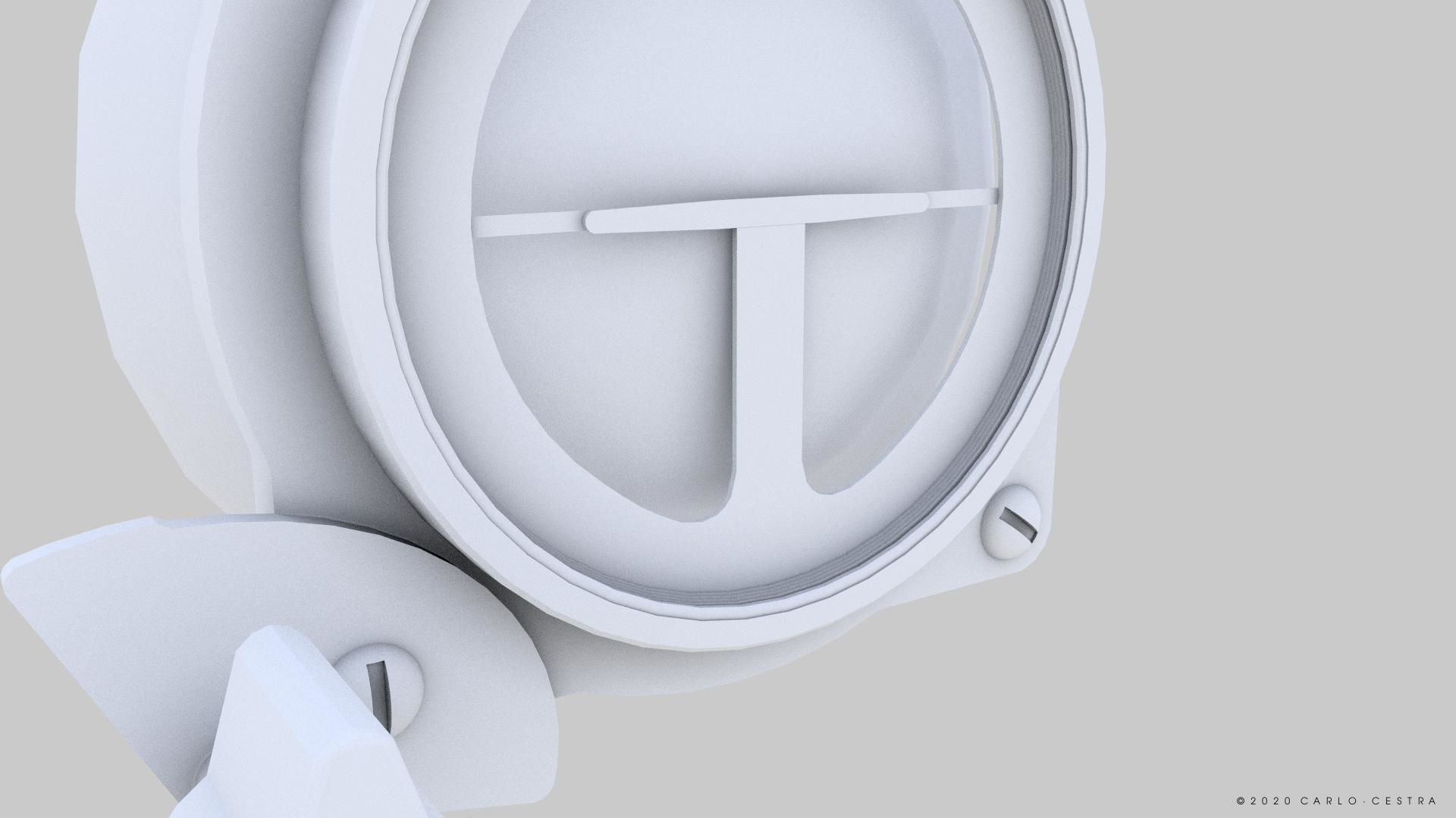 JAPANESE ARTIFICIAL HORIZON Low-poly 3D model_13