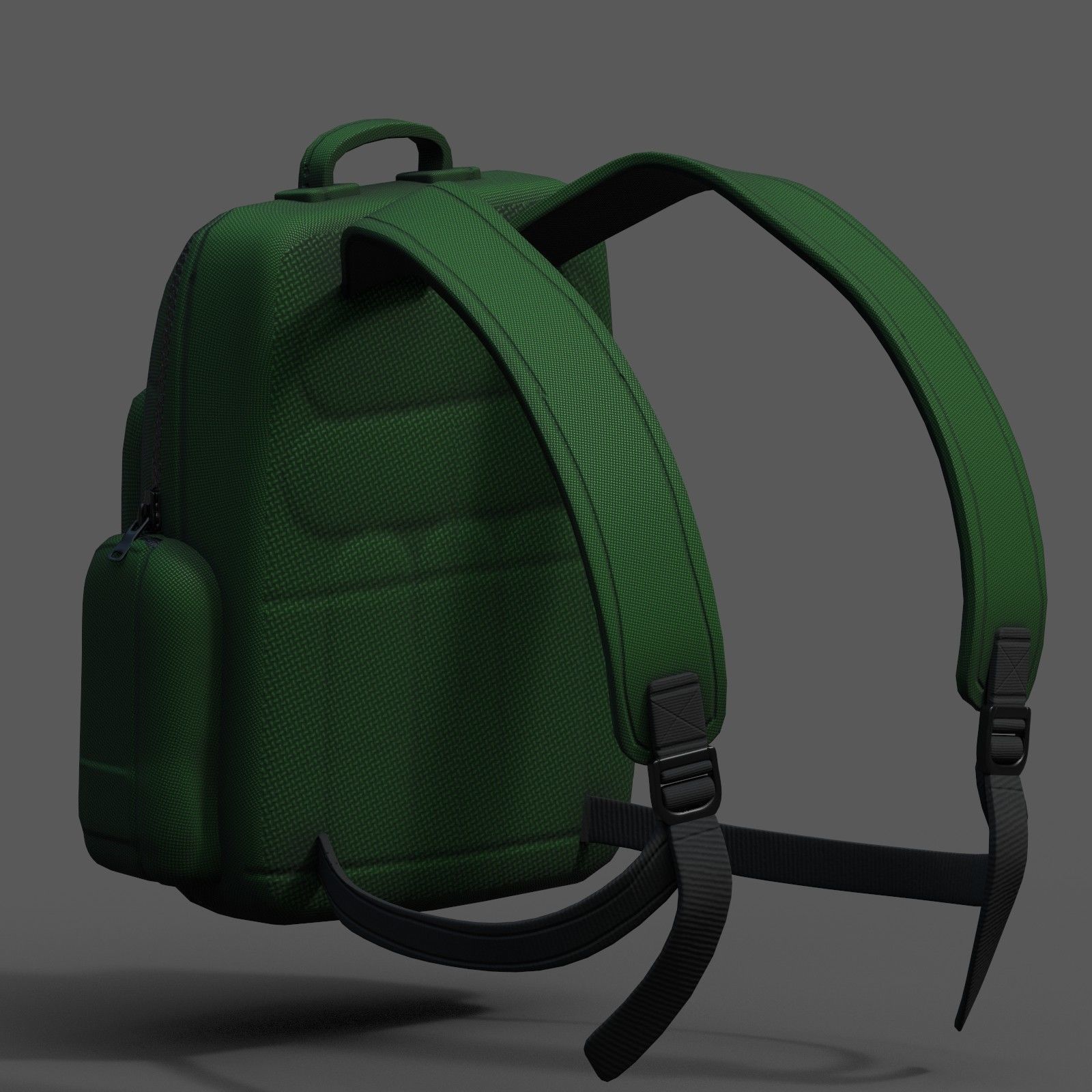 Backpack bag baggage Color 3d low poly Low-poly  Low-poly 3D model_4