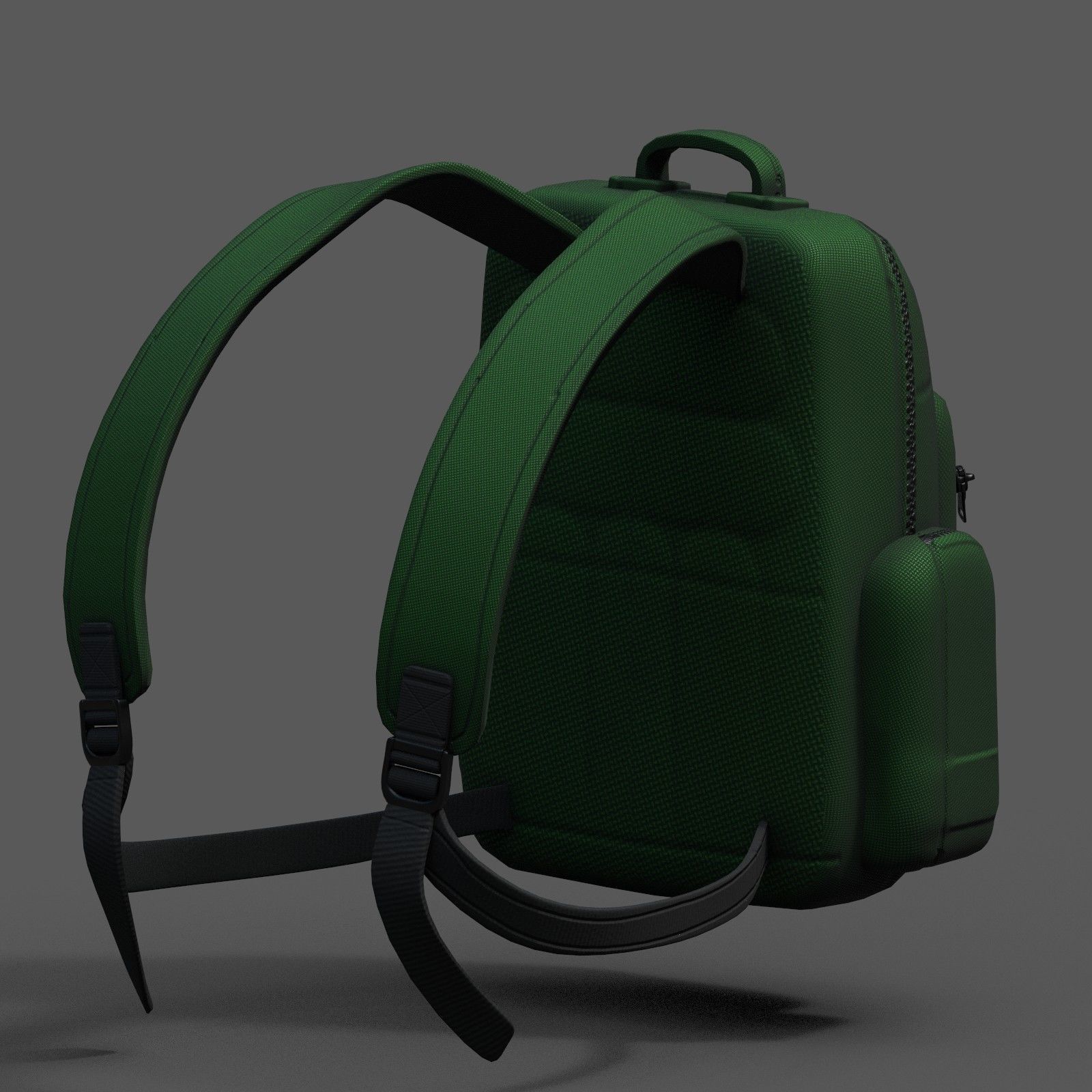 Backpack bag baggage Color 3d low poly Low-poly  Low-poly 3D model_6