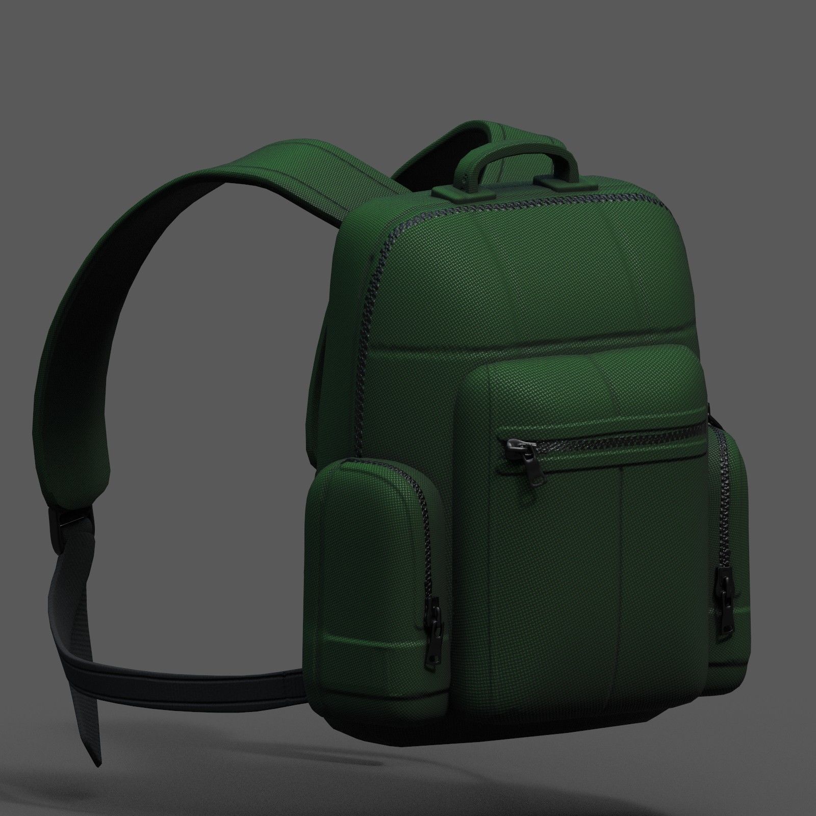 Backpack bag baggage Color 3d low poly Low-poly  Low-poly 3D model_7