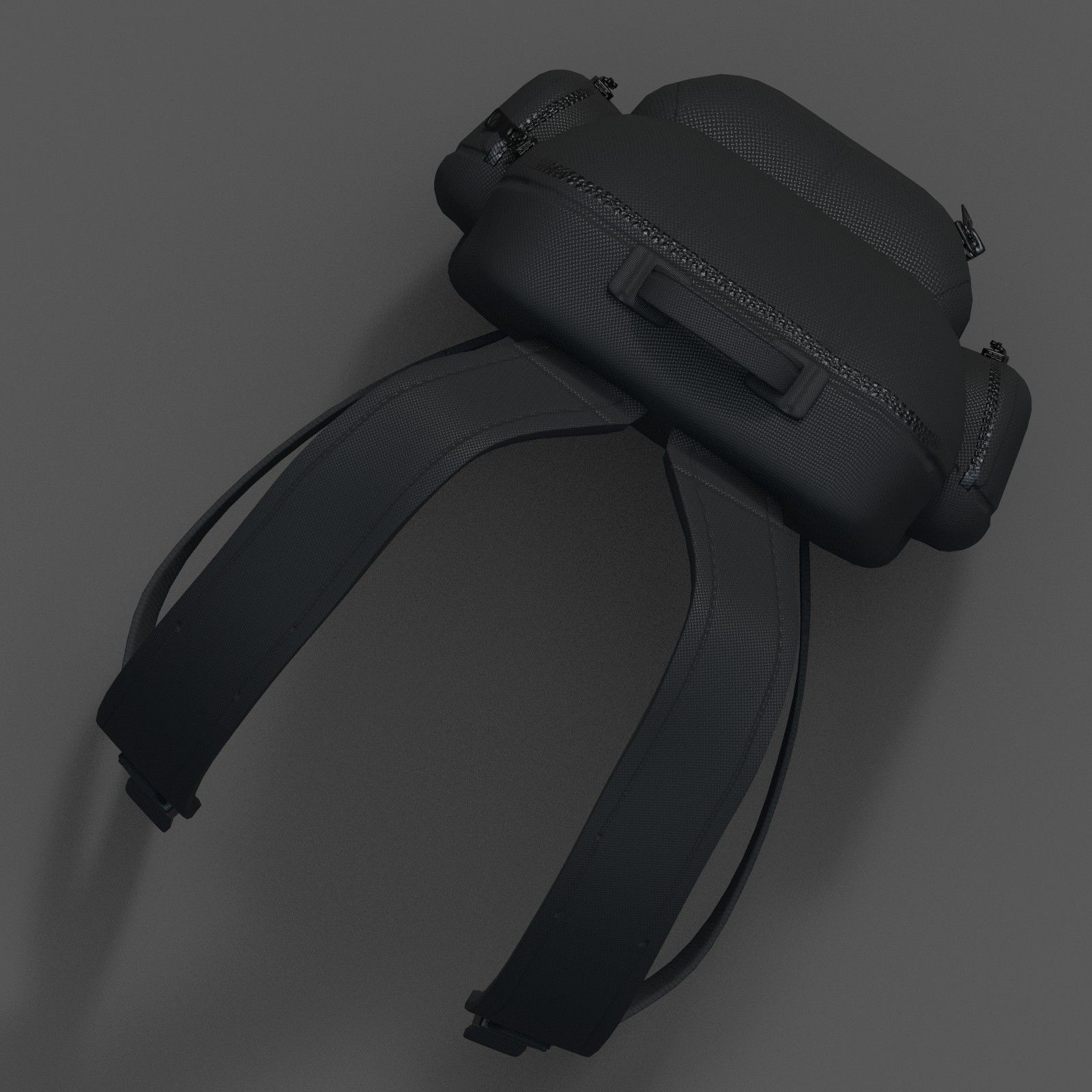 Backpack bag baggage Color 3d low poly Low-poly Low-poly 3D model_7