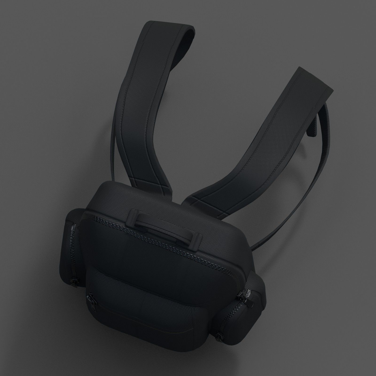 Backpack bag baggage Color 3d low poly Low-poly Low-poly 3D model_5