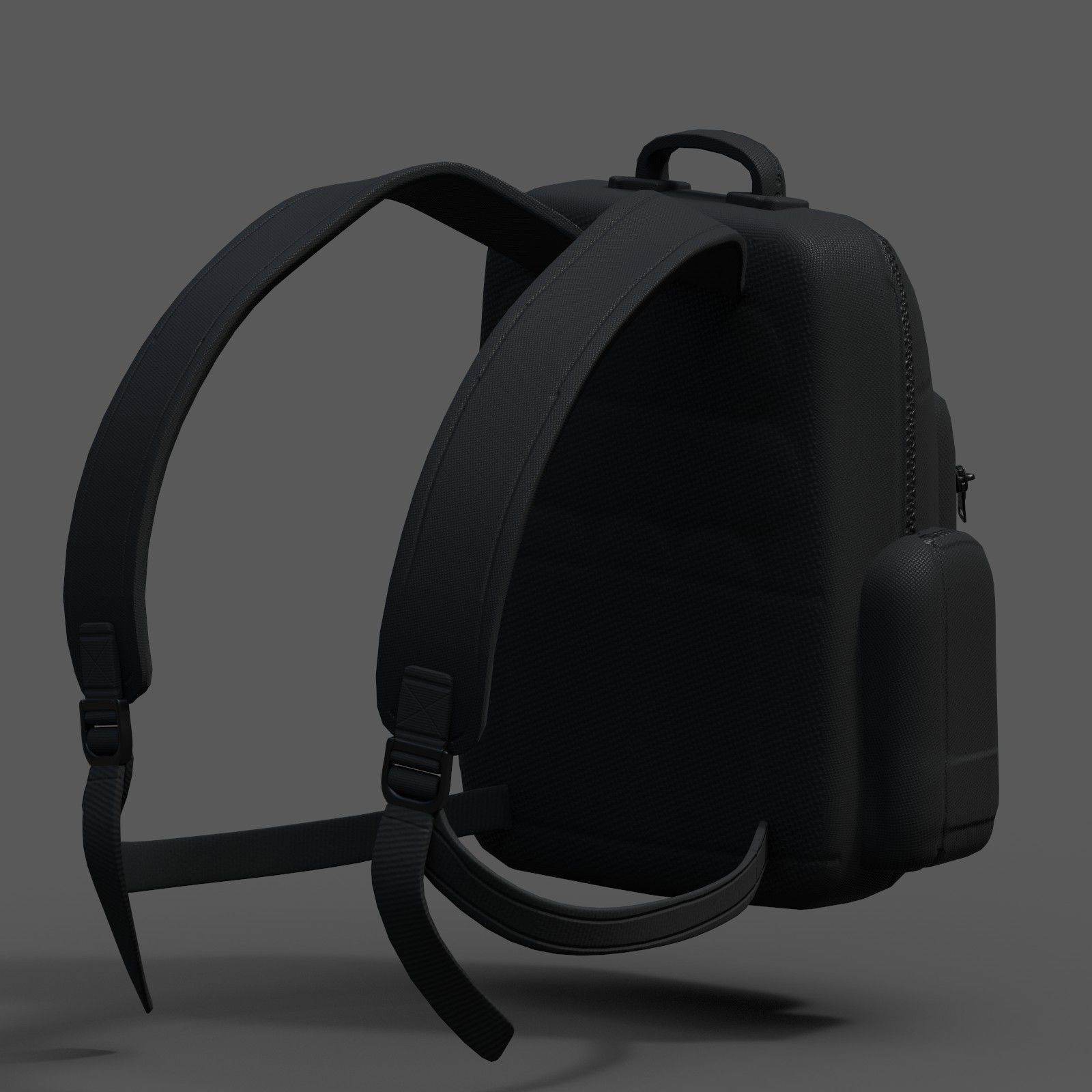 Backpack bag baggage Color 3d low poly Low-poly Low-poly 3D model_8