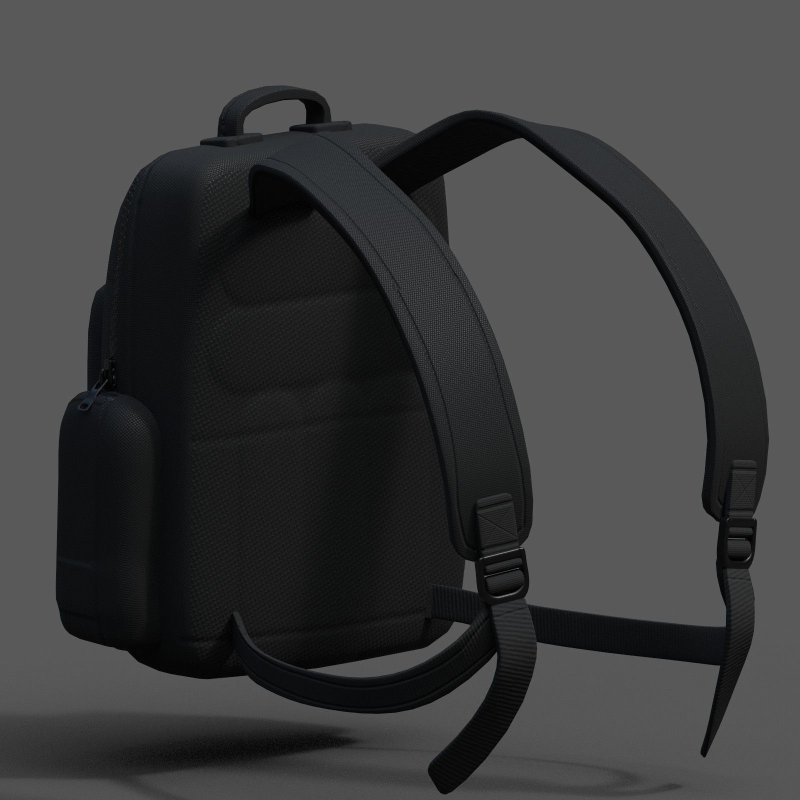 Backpack bag baggage Color 3d low poly Low-poly Low-poly 3D model_6