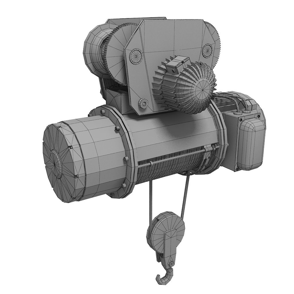 Winch 3D Model .max .obj .3ds .c4d