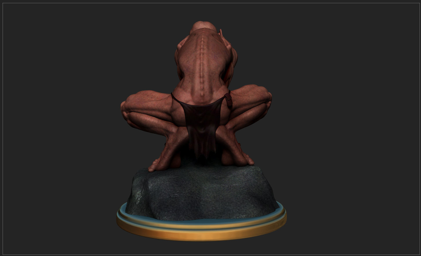 GOLLUM - THE HOBBIT - THE LORD OF THE RINGS 3D print model_17