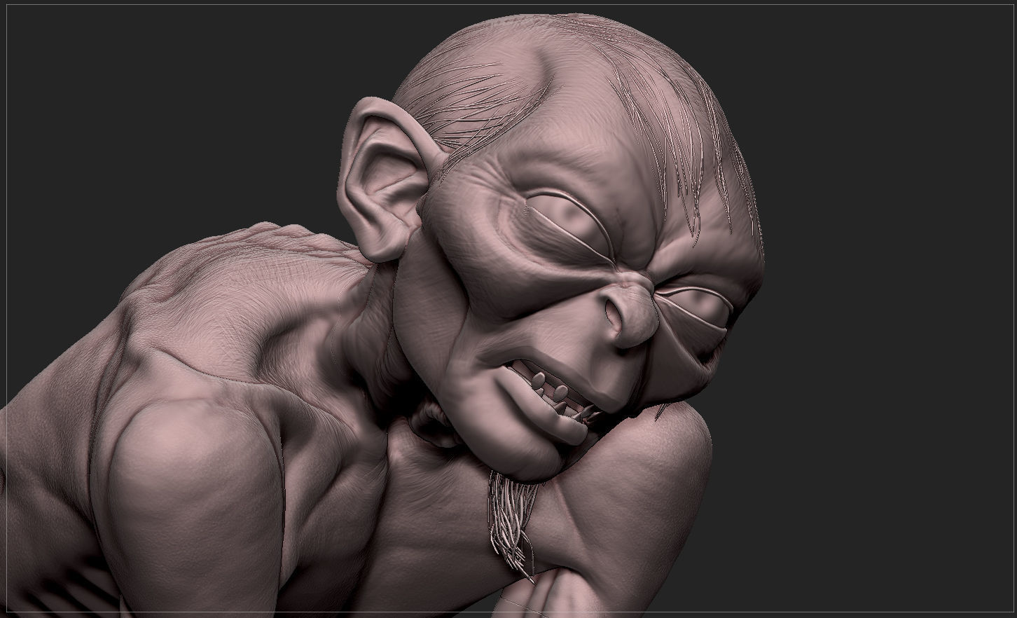 GOLLUM - THE HOBBIT - THE LORD OF THE RINGS 3D print model_25