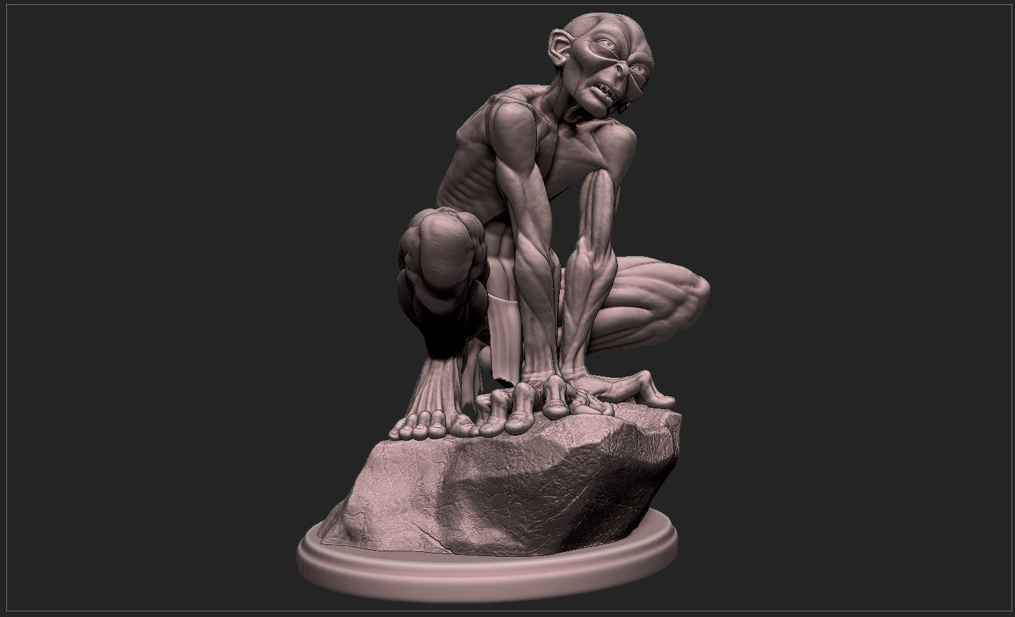 GOLLUM - THE HOBBIT - THE LORD OF THE RINGS 3D print model_13