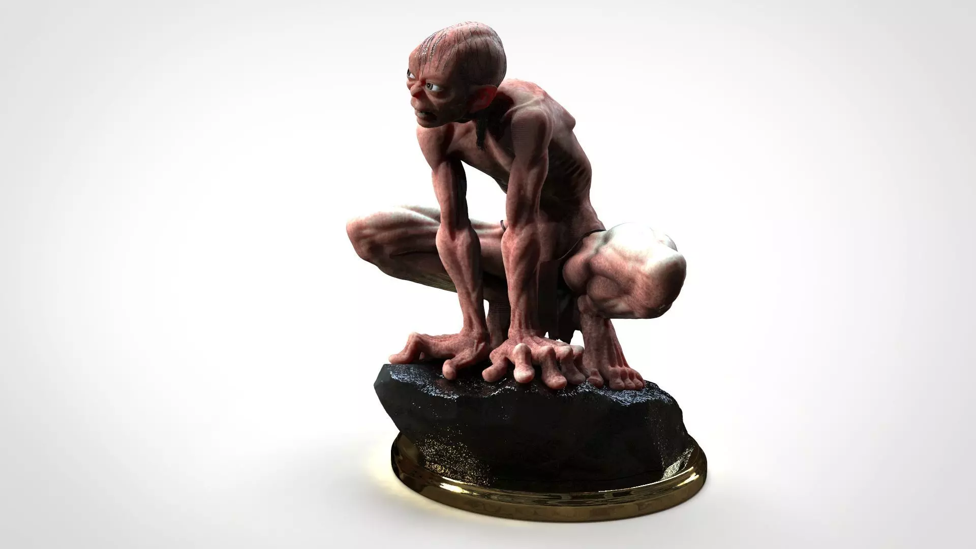 GOLLUM - THE HOBBIT - THE LORD OF THE RINGS 3D print model_0