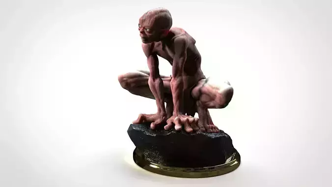 GOLLUM - THE HOBBIT - THE LORD OF THE RINGS 3D print model