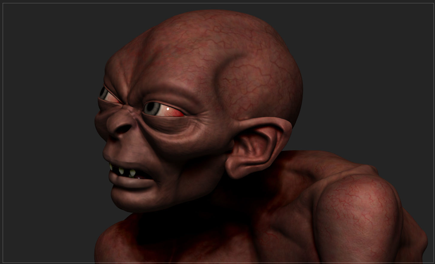 GOLLUM - THE HOBBIT - THE LORD OF THE RINGS 3D print model_8