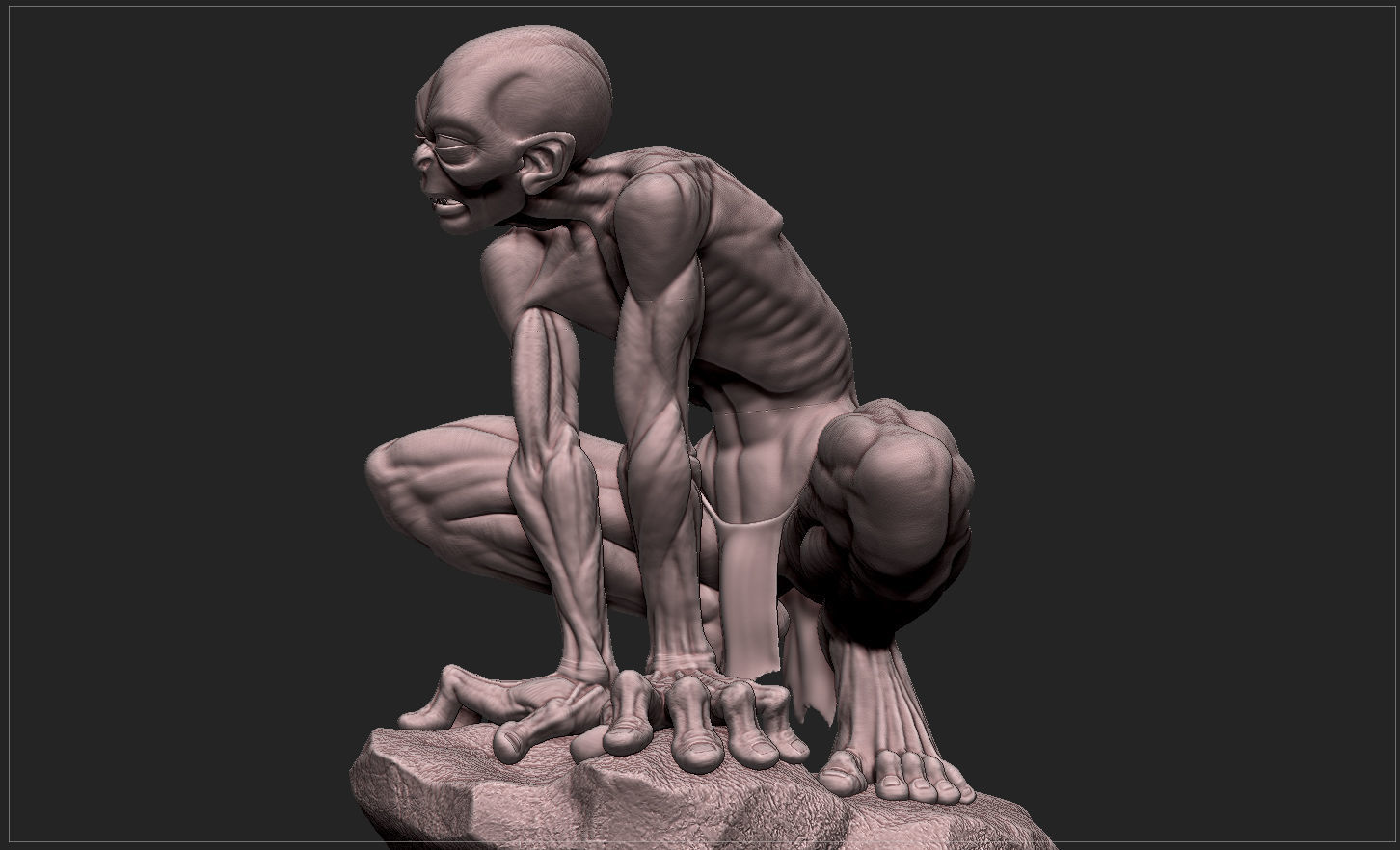 GOLLUM - THE HOBBIT - THE LORD OF THE RINGS 3D print model_11