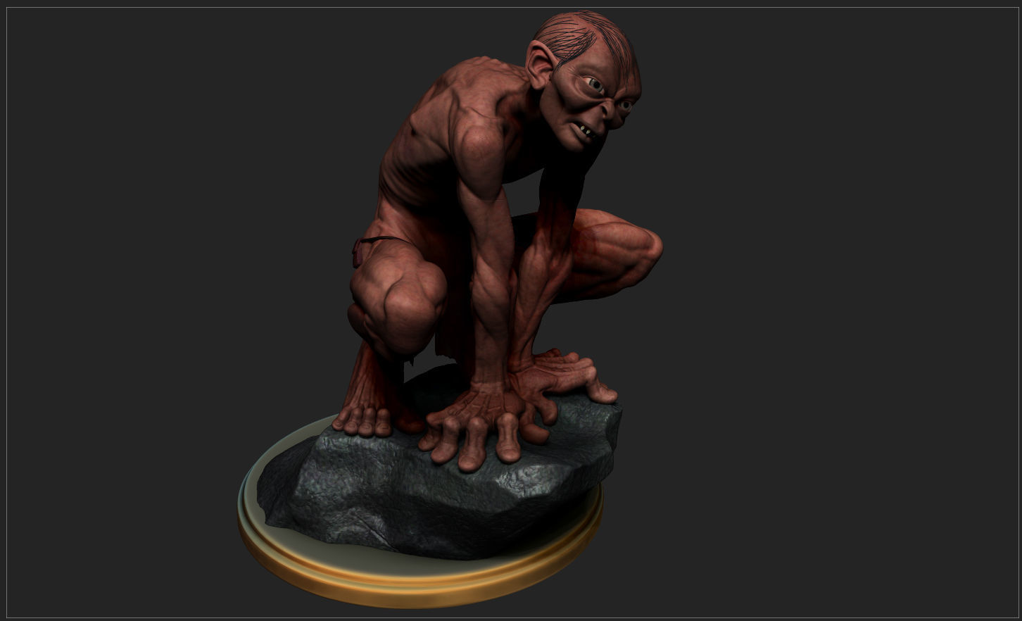 GOLLUM - THE HOBBIT - THE LORD OF THE RINGS 3D print model_19
