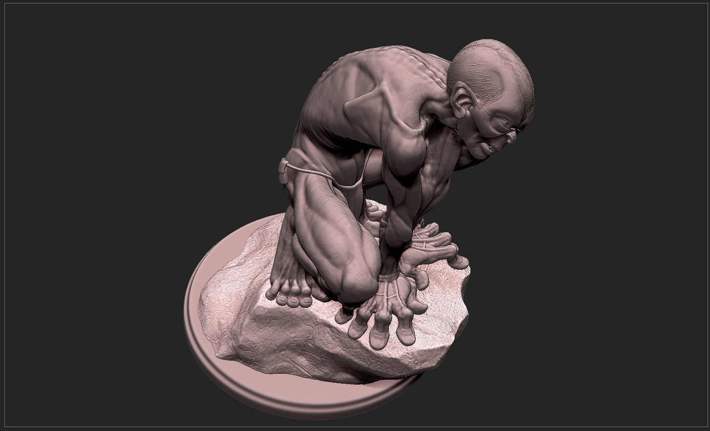 GOLLUM - THE HOBBIT - THE LORD OF THE RINGS 3D print model_30