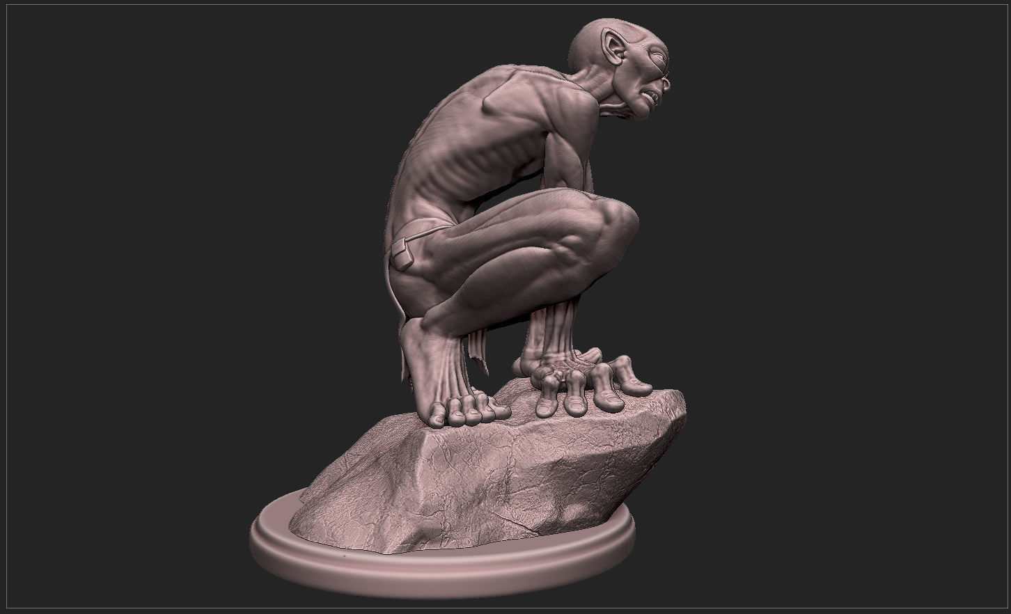GOLLUM - THE HOBBIT - THE LORD OF THE RINGS 3D print model_15