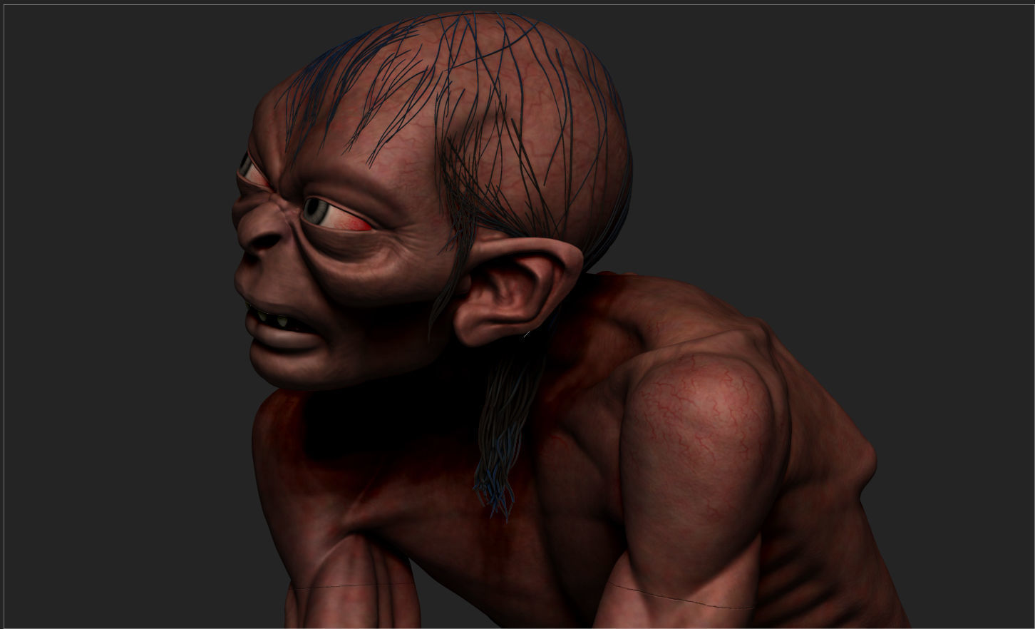 GOLLUM - THE HOBBIT - THE LORD OF THE RINGS 3D print model_12