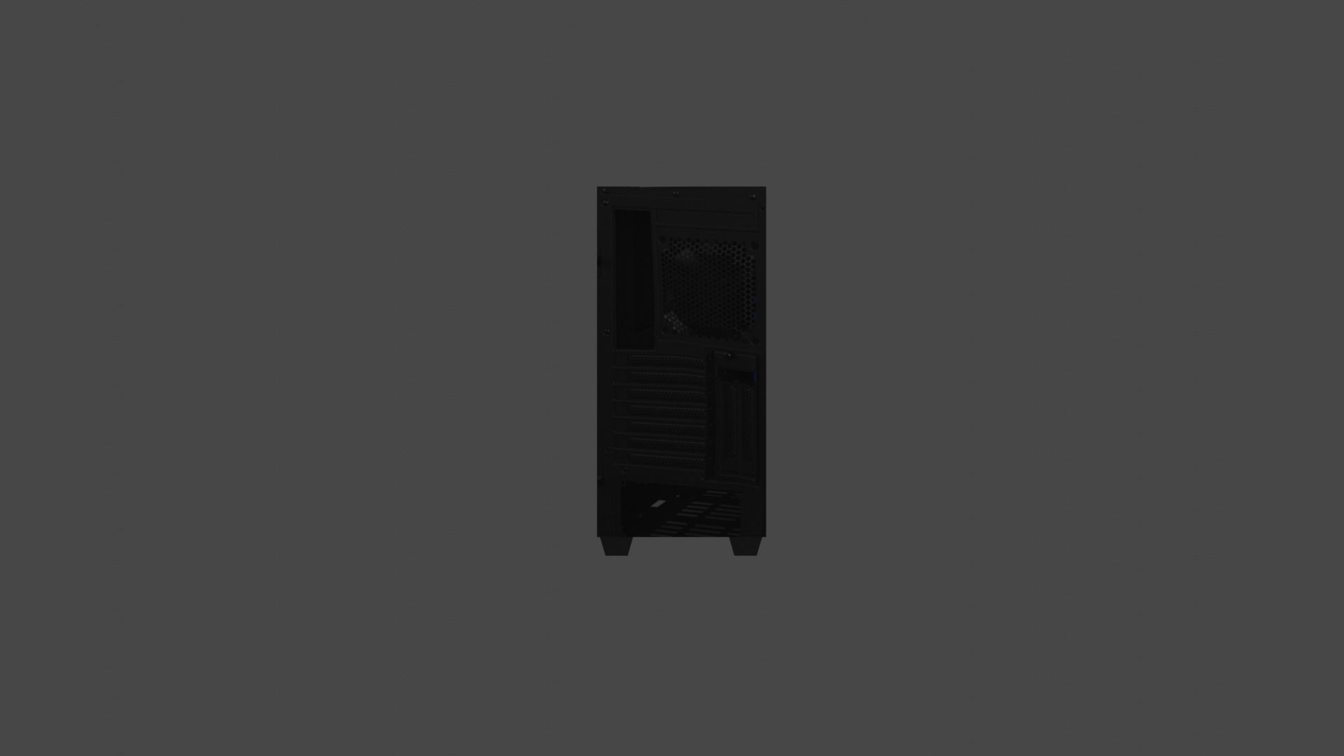 Ultra Low Poly NZXT H500i OverWatch Edition Pc Case Game Ready Free low-poly 3D model_4