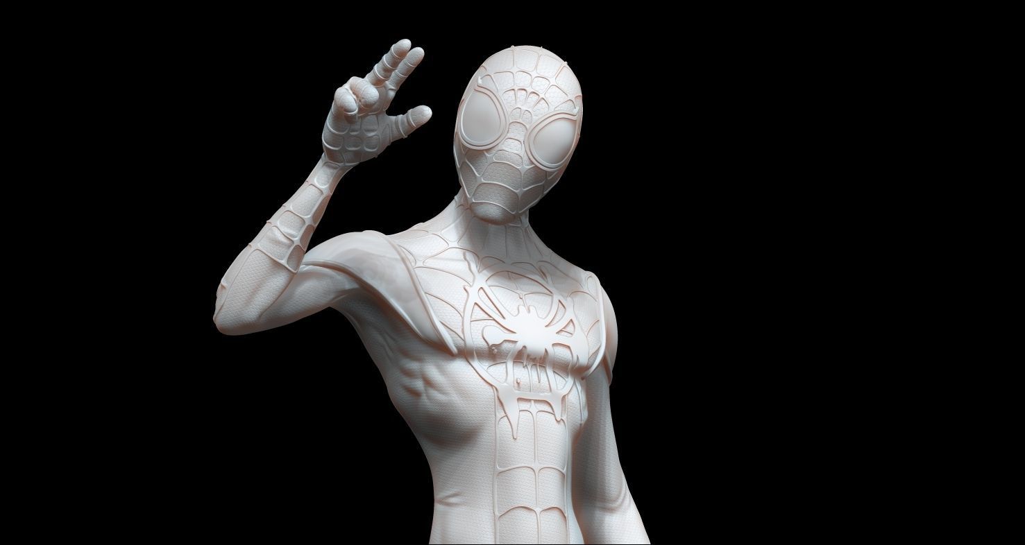 Fanart Miles Morales - Spiderman into the spiderverse version 3D print model_2