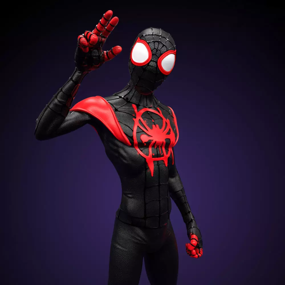 Fanart Miles Morales - Spiderman into the spiderverse version 3D print model_0