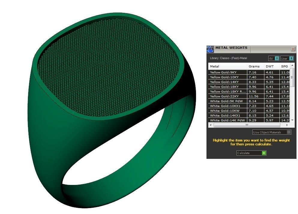 mens ring with eagle head two options    3D print model_9