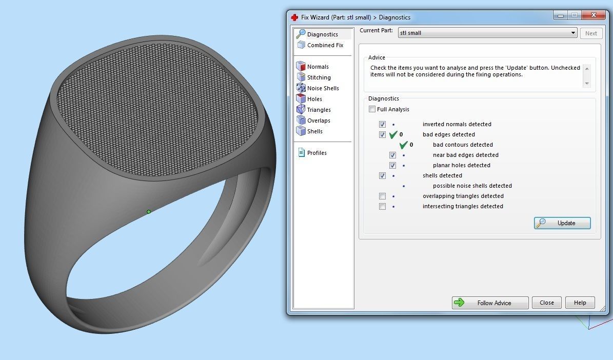 mens ring with eagle head two options    3D print model_12