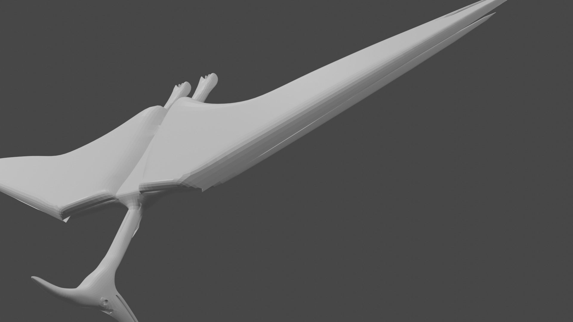 PTERODACTYL DINOSAUR  Low-poly 3D model_7