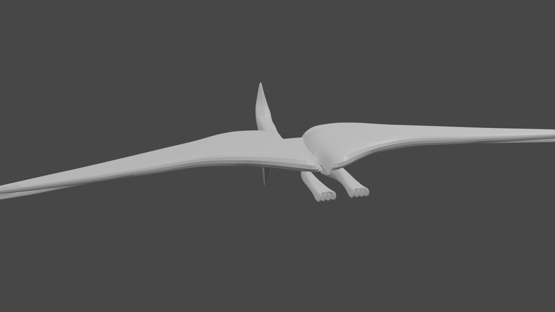 PTERODACTYL DINOSAUR  Low-poly 3D model_3