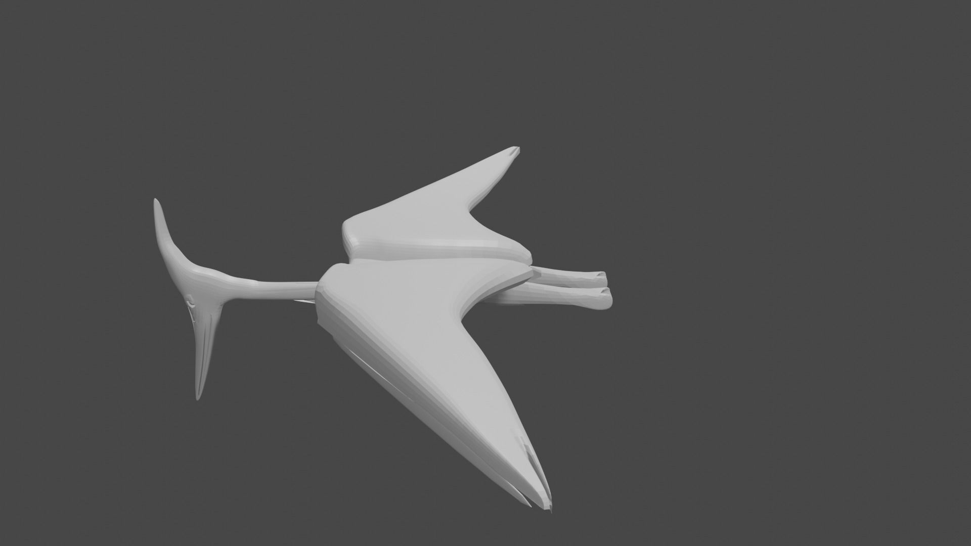 PTERODACTYL DINOSAUR  Low-poly 3D model_2