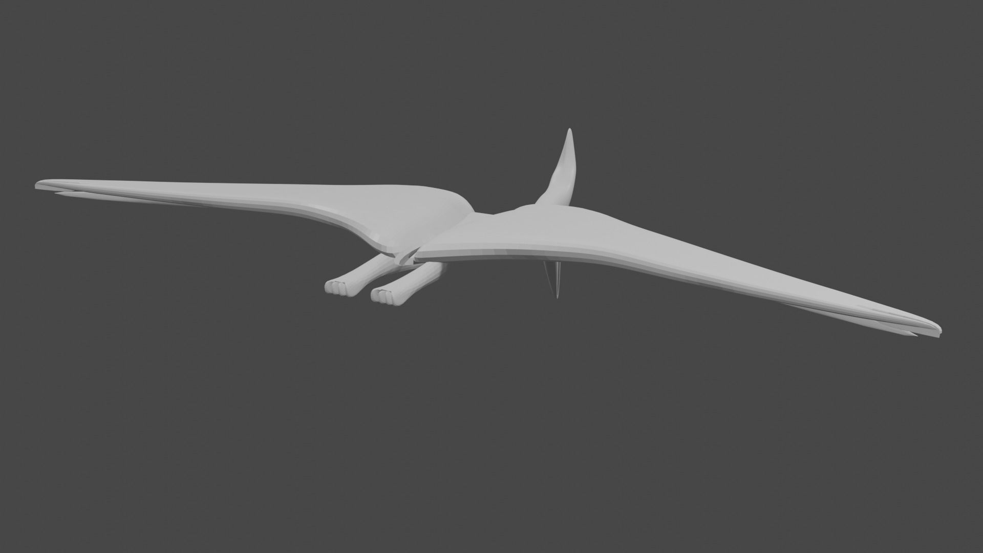 PTERODACTYL DINOSAUR  Low-poly 3D model_4