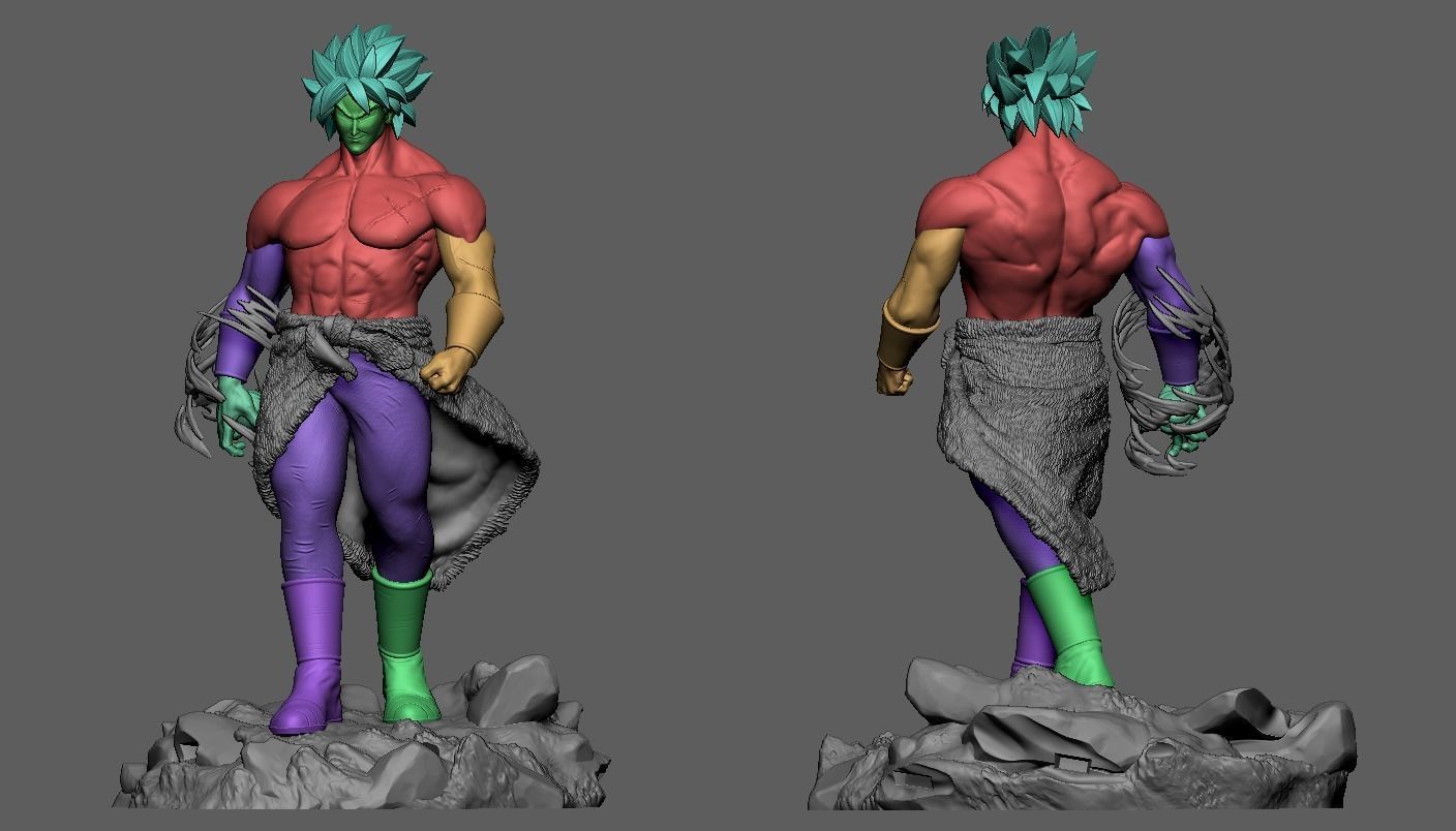 Broly-Dragon Ball Super 3D print model_8
