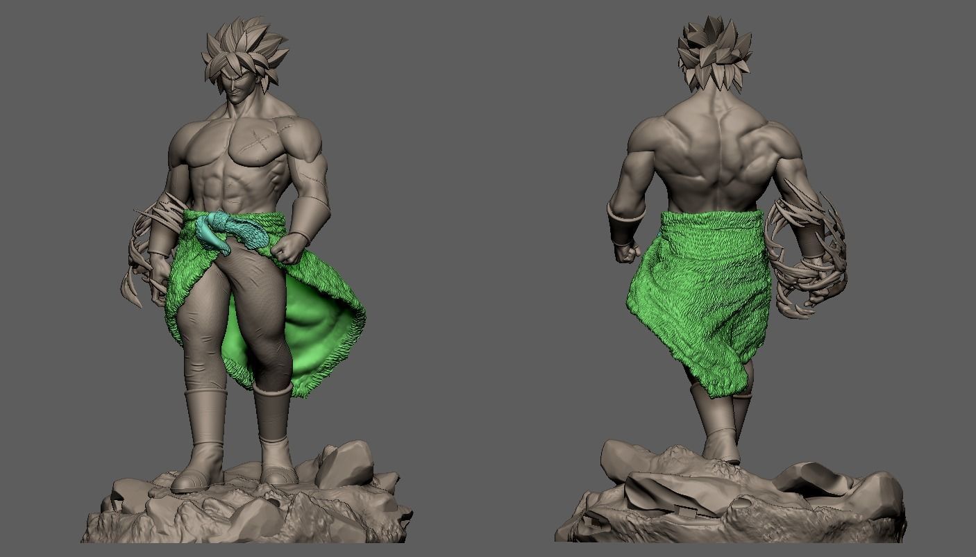 Broly-Dragon Ball Super 3D print model_7