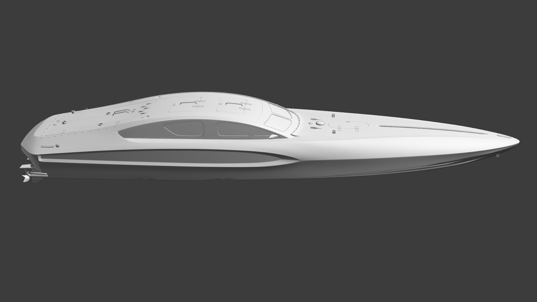 High Quality Vector V40R Martini x Porsche offshore powerboat 3D model_10