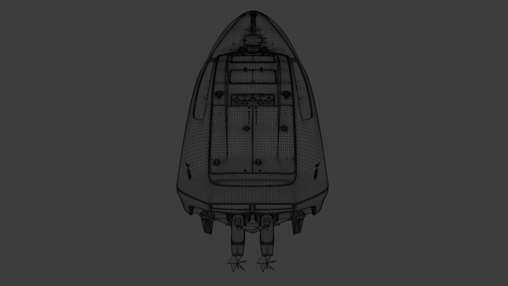 High Quality Vector V40R Martini x Porsche offshore powerboat 3D model_22