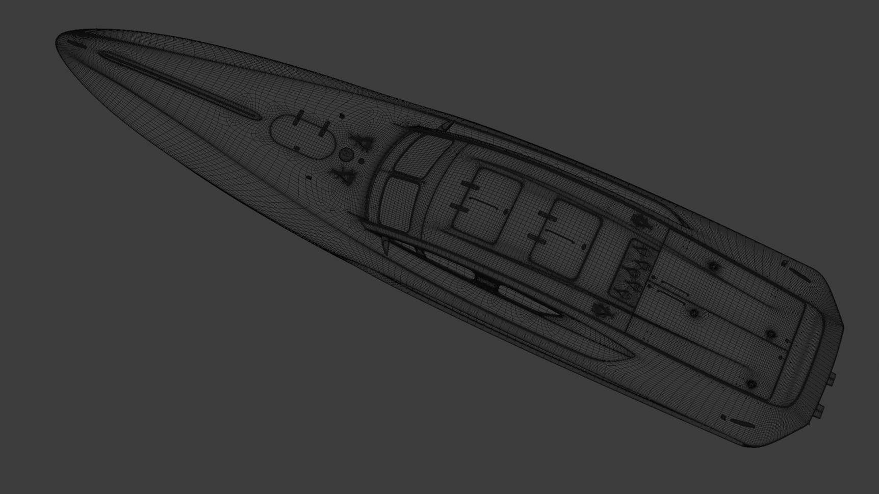 High Quality Vector V40R Martini x Porsche offshore powerboat 3D model_19