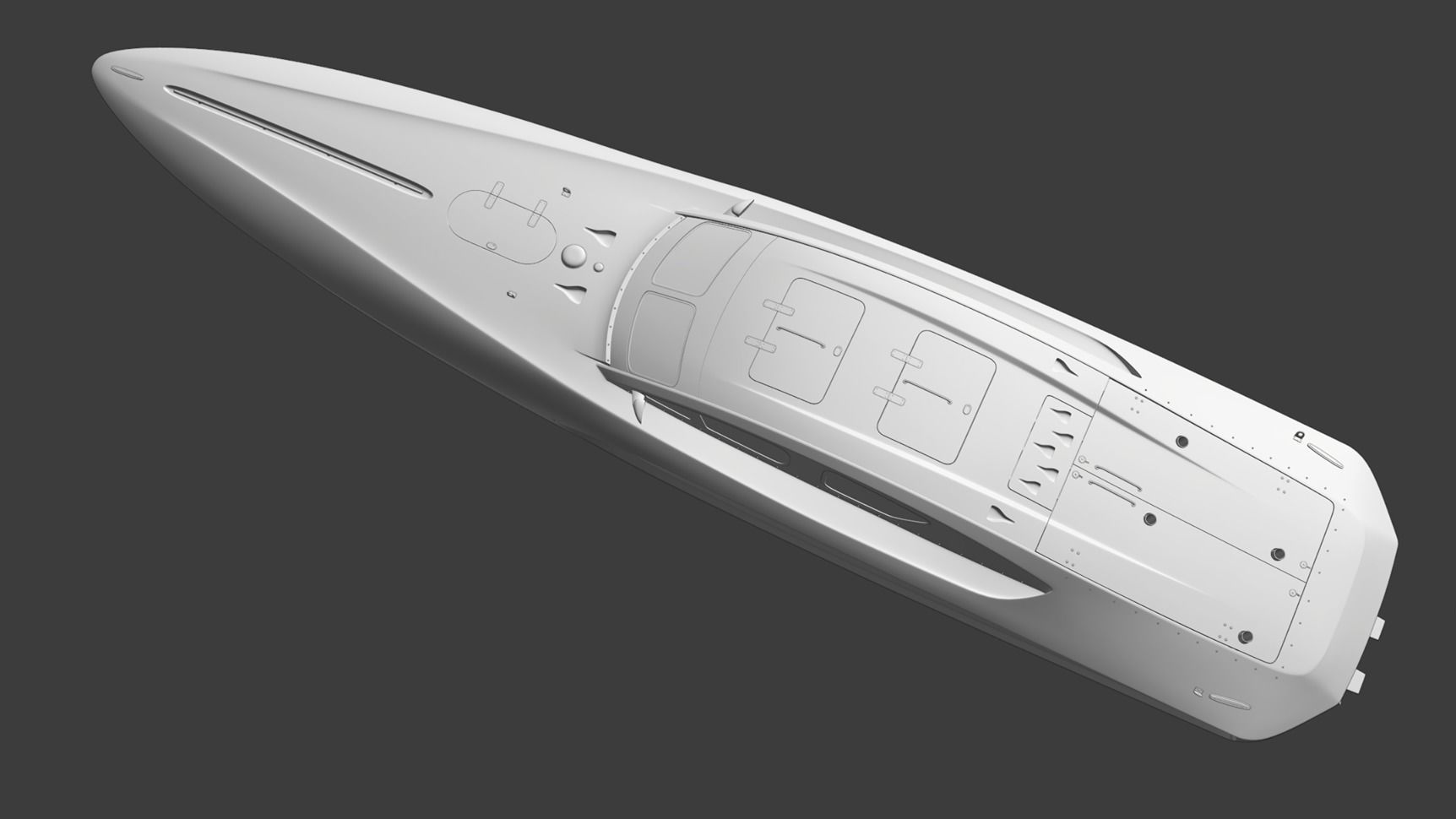 High Quality Vector V40R Martini x Porsche offshore powerboat 3D model_13