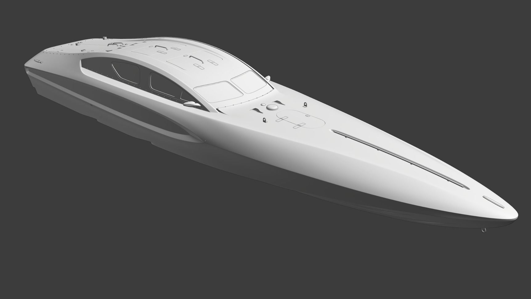 High Quality Vector V40R Martini x Porsche offshore powerboat 3D model_9