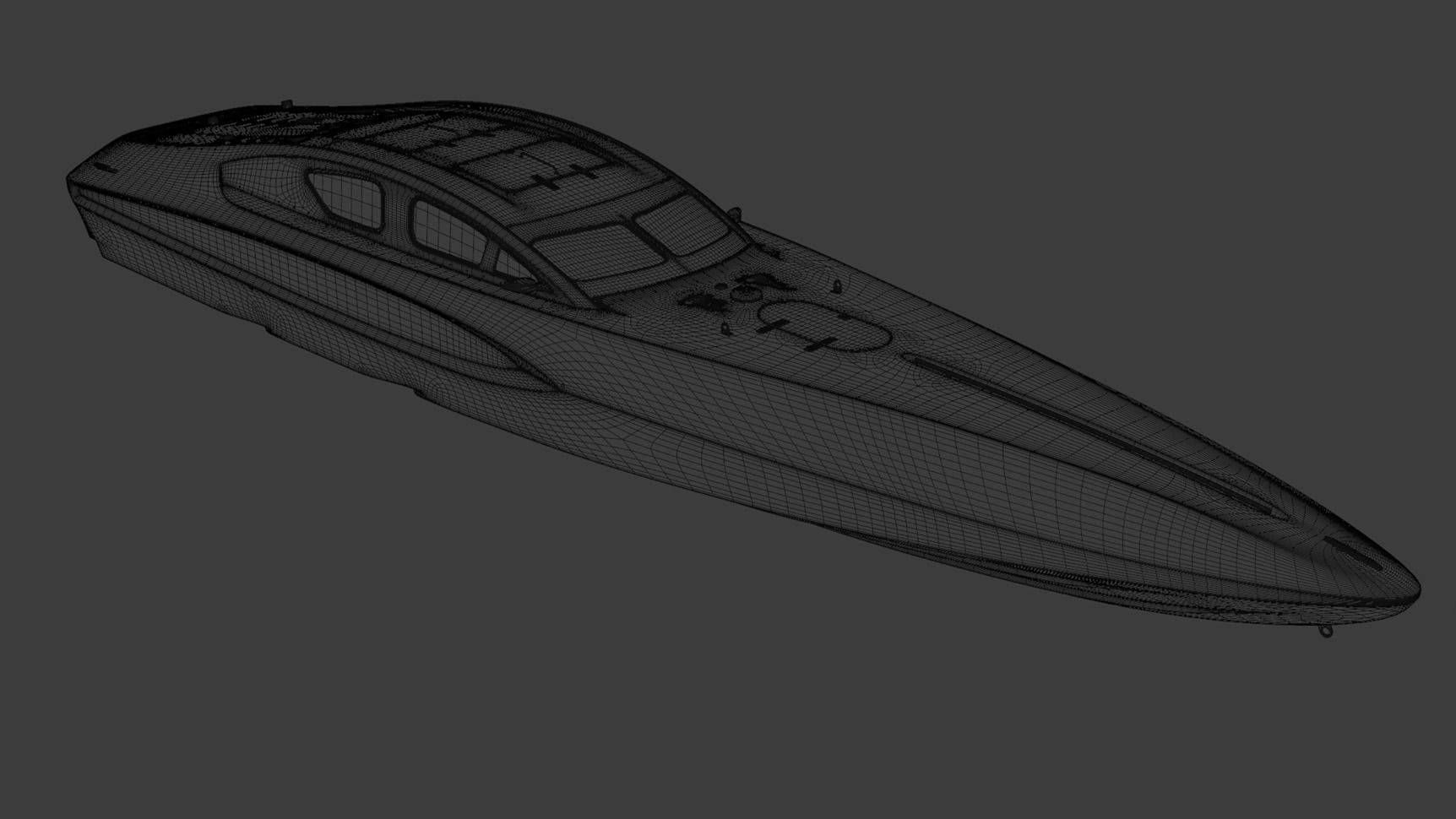 High Quality Vector V40R Martini x Porsche offshore powerboat 3D model_16