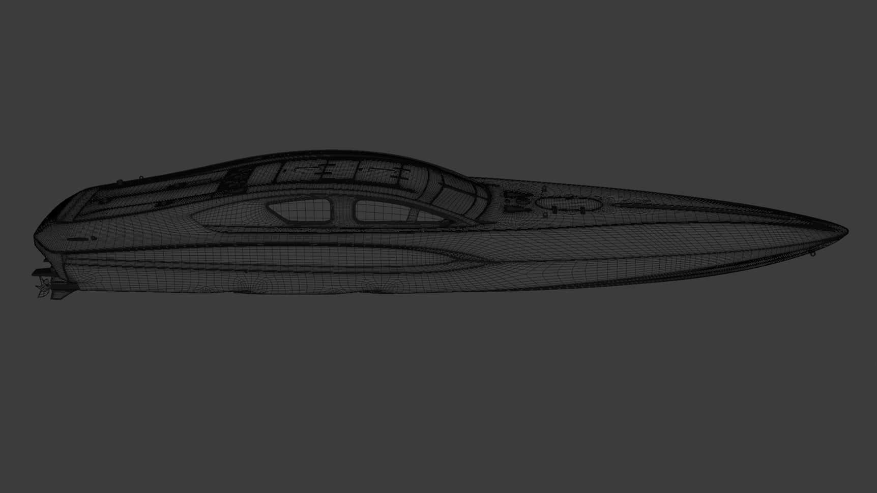 High Quality Vector V40R Martini x Porsche offshore powerboat 3D model_17